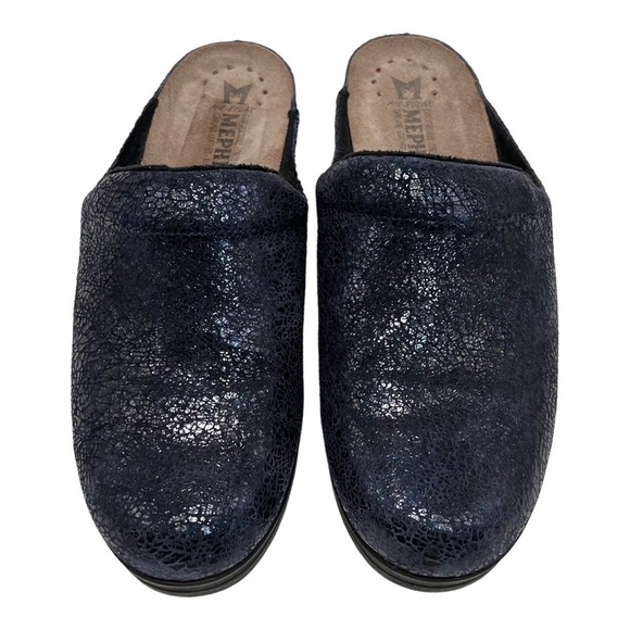 Mephisto Satty Blue Crush Leather Slip On Comfort Clogs Women’s 40 - Picture 4 of 14